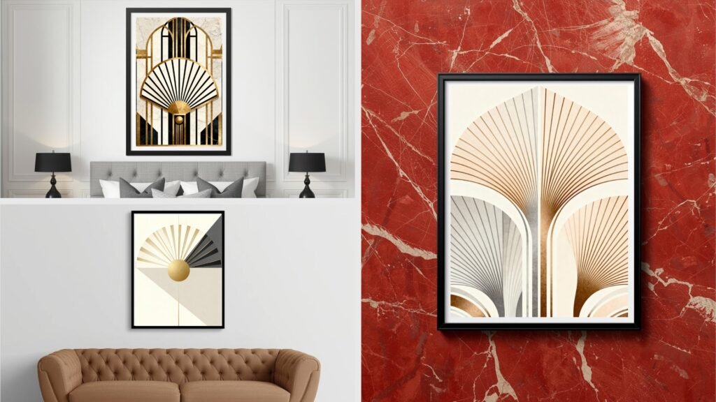 Art Deco Fan Wall Art