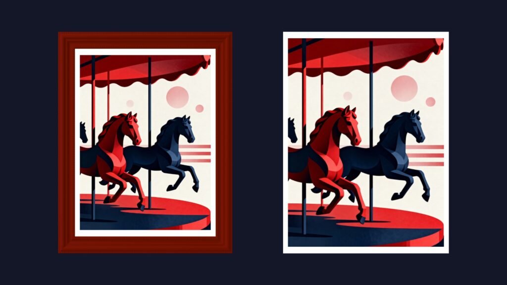 Carousel Horse Abstract