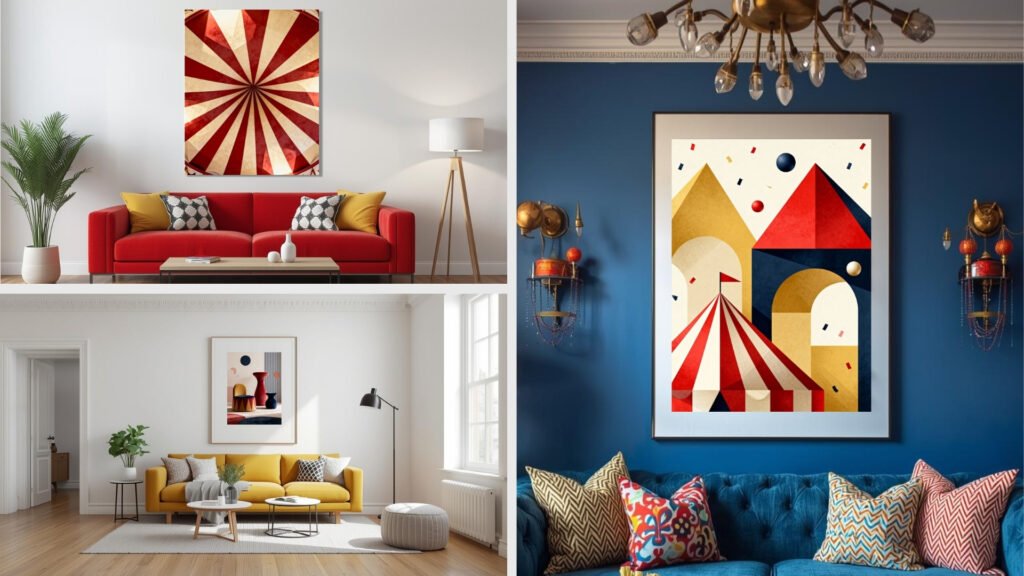 Living Room Funhaus Circus Wall Art